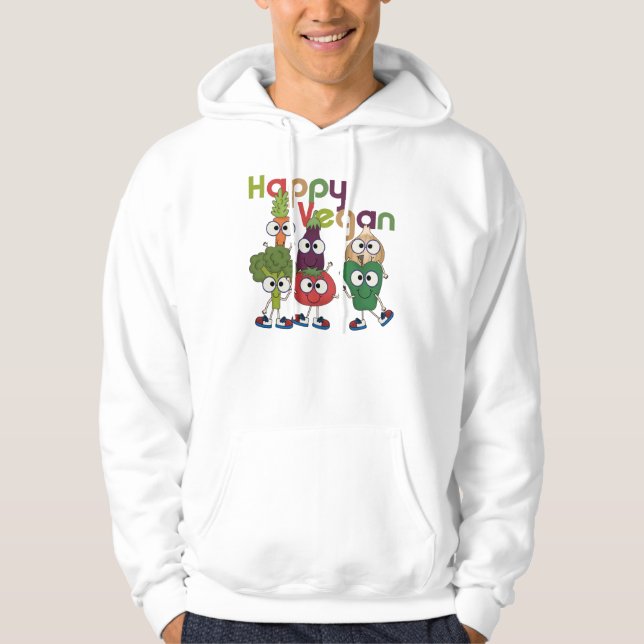 Happy Vegan Hoodie (Front)
