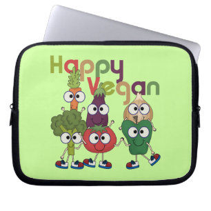 Happy Vegan Laptop Sleeve