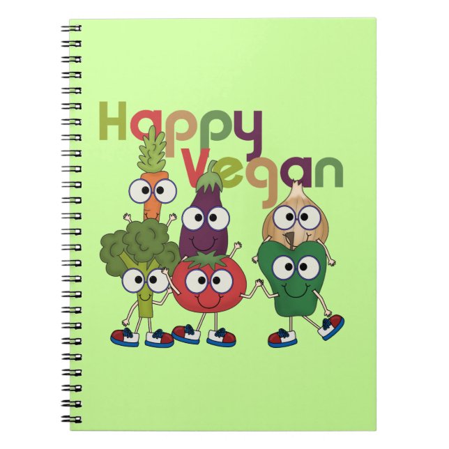 Happy Vegan Notebook (Front)