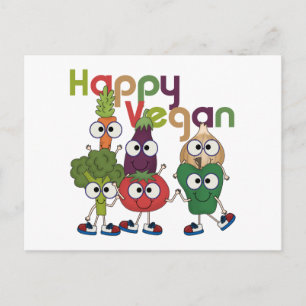 Happy Vegan Postcard
