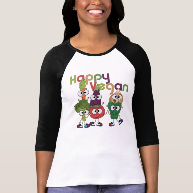 Happy Vegan T-Shirt (Front)