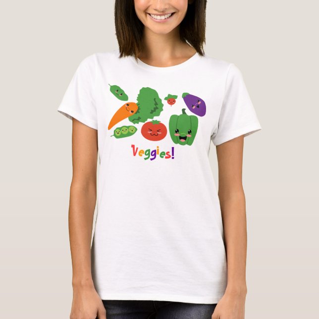 Happy Vegetables T-Shirt (Front)