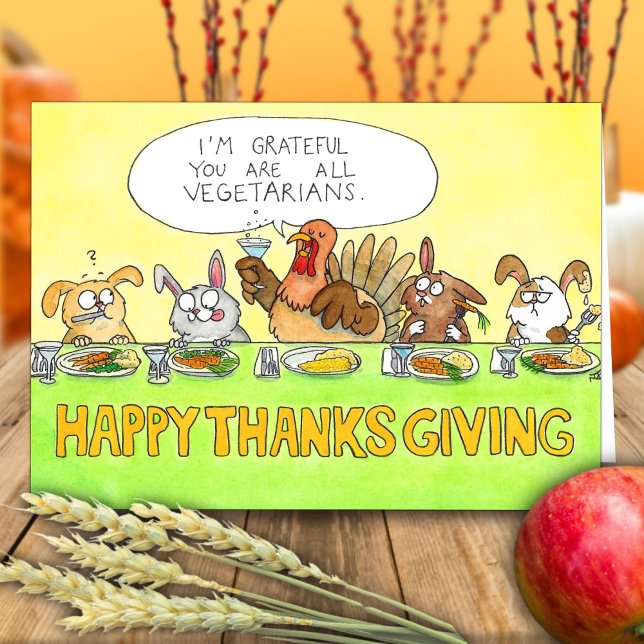 Happy Vegetarian Thanksgiving Card (Creator Uploaded)