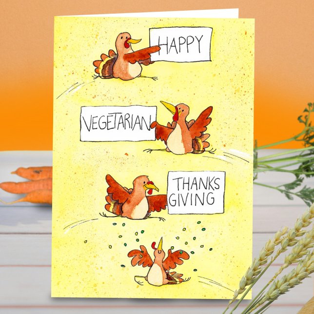 Happy Vegetarian Thanksgiving greeting card (Creator Uploaded)