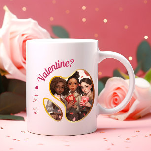 Happy Velentine's Day - Valentine's Joy Two-Tone Coffee Mug