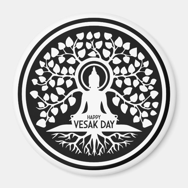 Happy Vesak Day Magnet (Front)
