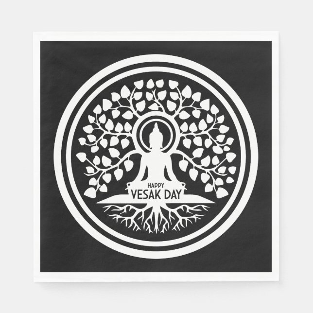 Happy Vesak Day Napkin (Front)
