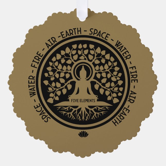 Happy Vesak Day Tree Decoration Card (Front)