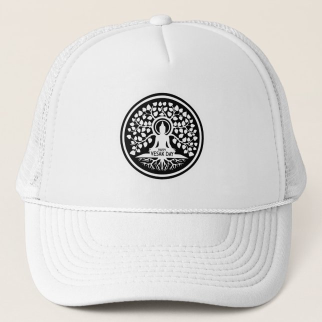 Happy Vesak Day Trucker Hat (Front)