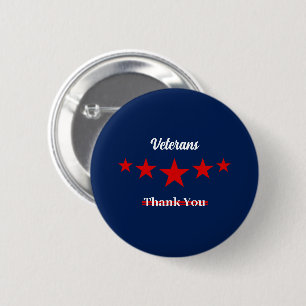 Happy Veterans Day  6 Cm Round Badge