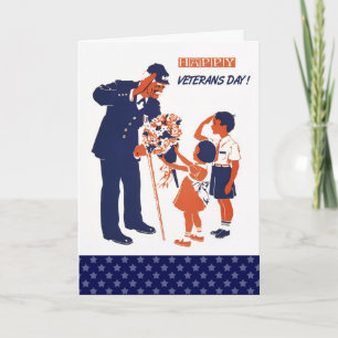 Happy Veterans Day. Custom Greeting Cards