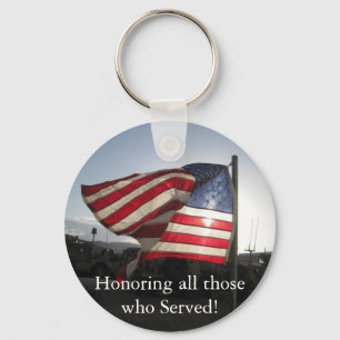 Happy Veterans Day! Key Ring