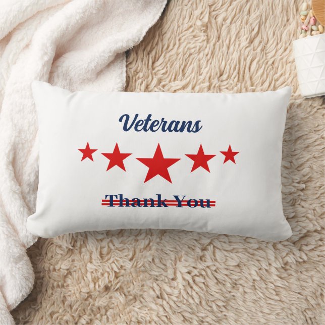 Happy Veterans Day  Lumbar Cushion (Blanket)