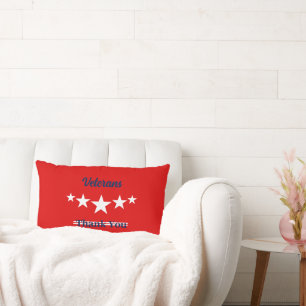 Happy Veterans Day Lumbar Cushion