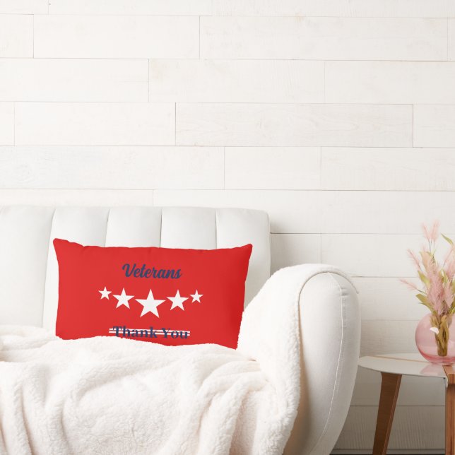 Happy Veterans Day  Lumbar Cushion (Couch)