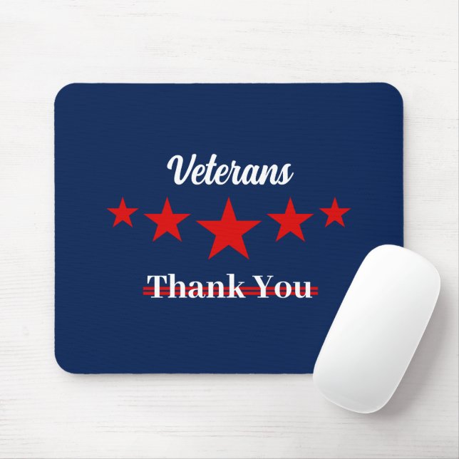 Happy Veterans Day  Mouse Pad (With Mouse)