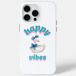 Happy Vibes Duck iPhone Case