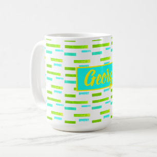 Happy Vibes George Add Your Name Coffee Mug Cup