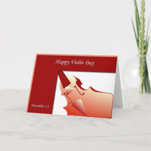 Happy Violin Day Card December 13