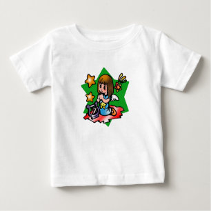 Happy Virgo Angel with Harp Baby T-Shirt