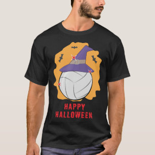 Happy Volleyball Halloween - Funny T-Shirt