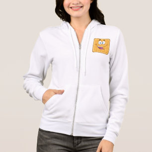 Happy Waffle Kawaii Smiling Breakfast Food Hoodie