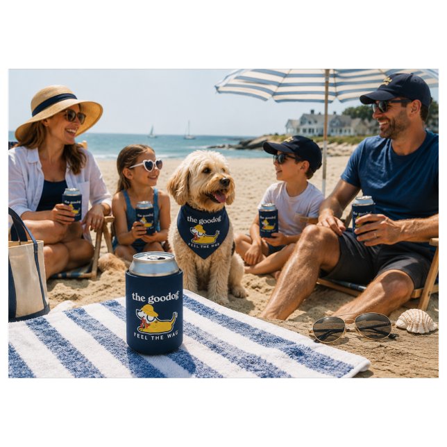 Happy Wagging Lobstah Pup Koozie (Creator Uploaded)