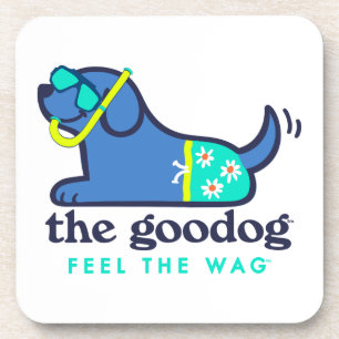 Happy Wagging Snorkel Pup Coastal Coaster