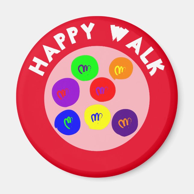 HAPPY WALK MAGNET (Front)