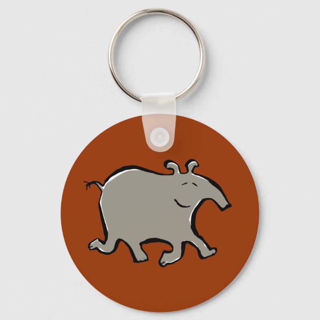 happy walking tapir key ring (Front)