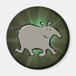 happy walking tapir magnet