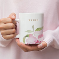 Happy Watercolor Florals Wedding Bride
