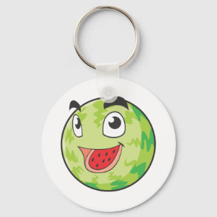 Happy Watermelon Fruit Key Ring