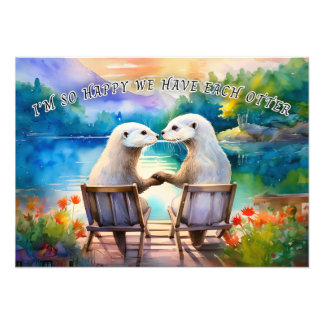 Happy we have each Otter Photo Print
