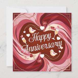 Happy Wedding Anniversary Cards Elegant