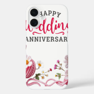 Happy wedding anniversary  iPhone 16 case