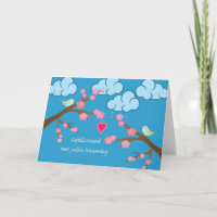 Happy Wedding Anniversary in Dutch, Spring Birds