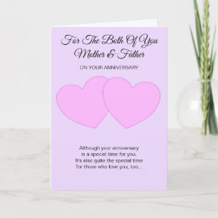 Happy Wedding Anniversary Mother And Father Card