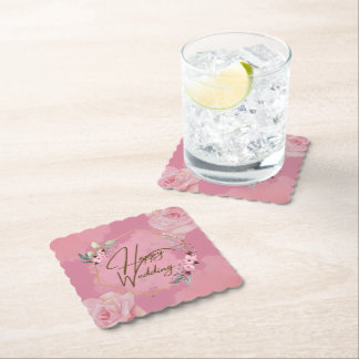 Happy Wedding Coaster Set