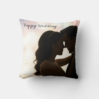 happy wedding cushion