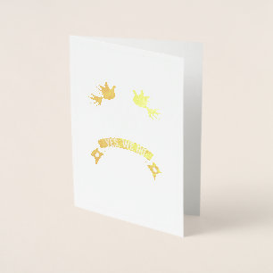 Happy Wedding Day   Yes We Do Foil Card