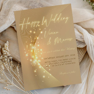 Happy Wedding Elegant Floral Wedding Party Invitation