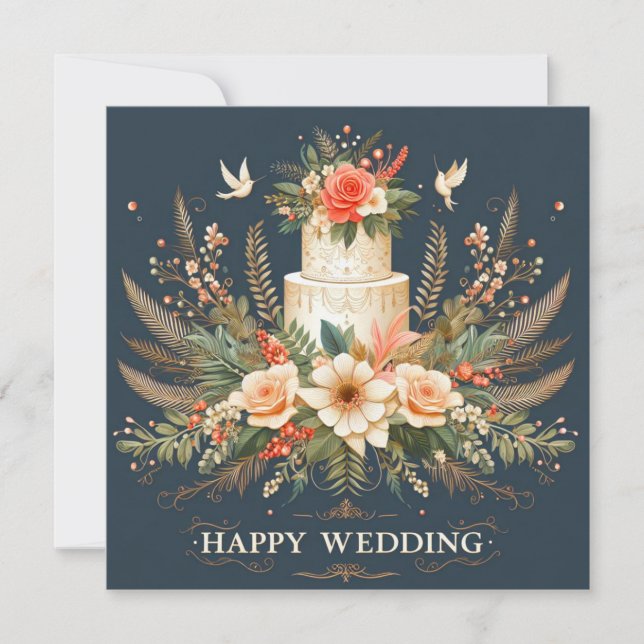Happy Wedding Greeting Cards  (Front)