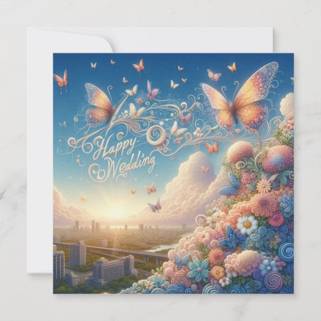 Happy Wedding Greeting Cards  (Front)