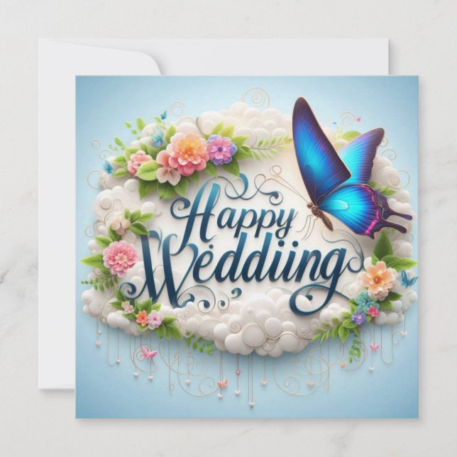 Happy Wedding Greeting Cards  (Front)
