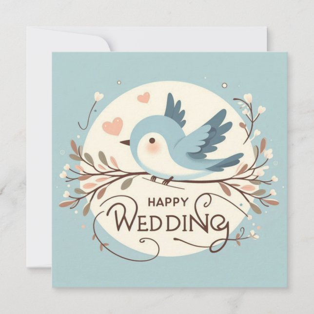 Happy Wedding Greeting Cards  (Front)
