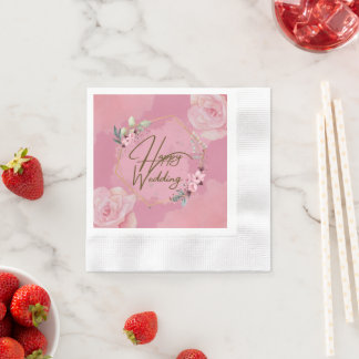 Happy Wedding Paper Napkins