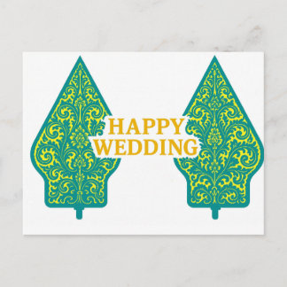 Happy Wedding Postcards