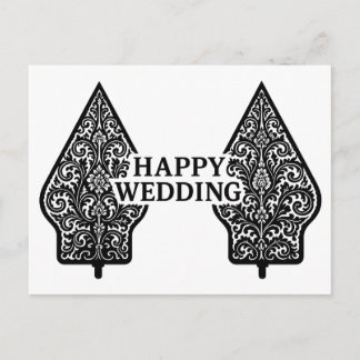 Happy Wedding Postcards