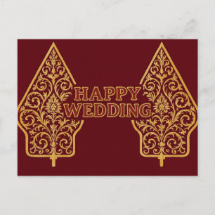 Happy Wedding Postcards 